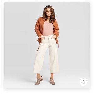 High Rise Cropped Wide Leg Pants / Size 4